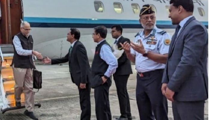 Indian foreign secretary arrives in city