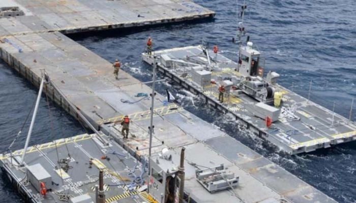 US completes construction of Gaza aid pier