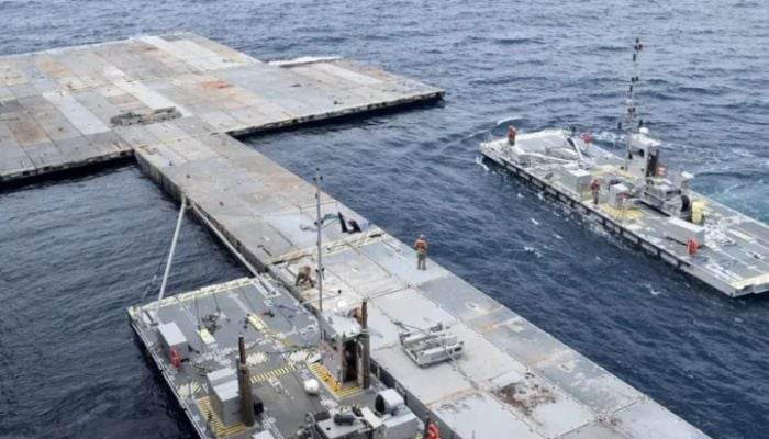 US confirms first aid trucks arrive via Gaza pier