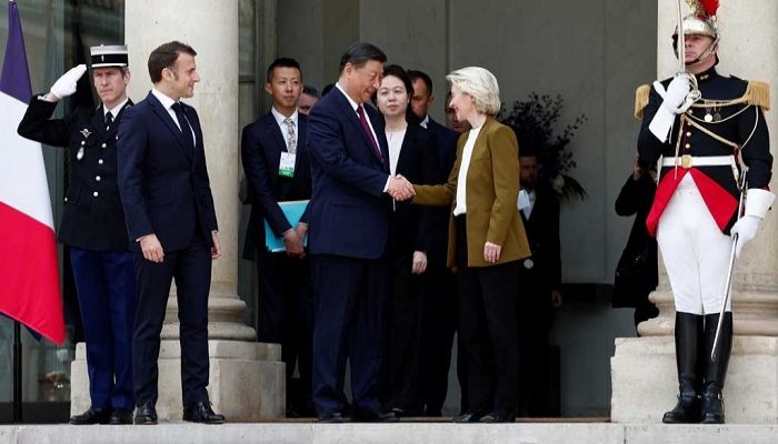 Macron, Von der Leyen press China's Xi on trade in Paris talks