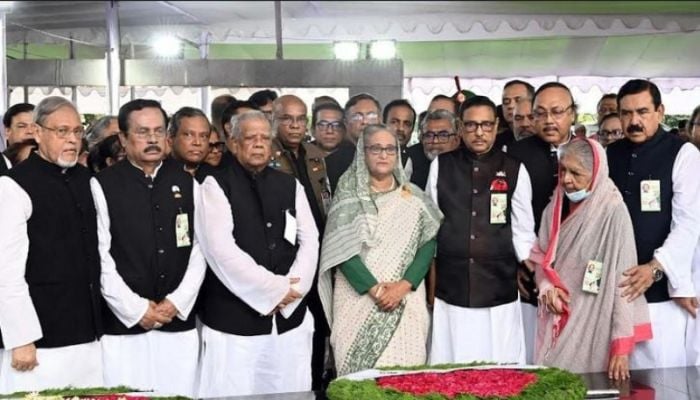 AL pays homage to Bangabandhu on 75th founding anniversary