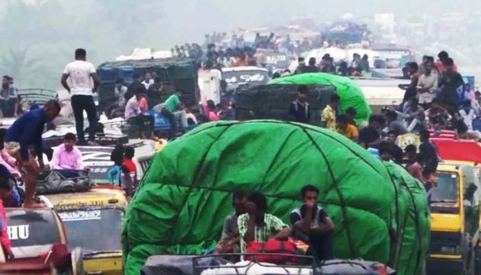 13km long traffic congestion on Dhaka-Tangail Highway