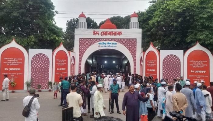 Main Eid jamaat held at National Eidgah