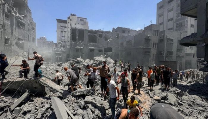 Dozens killed in Israeli strikes on Gaza City neighbourhoods
