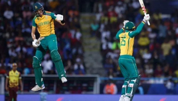 South Africa beat West Indies in rain-hit thriller to enter semis