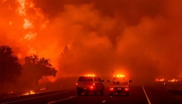Huge California wildfire tears through 5,000 acres every hour