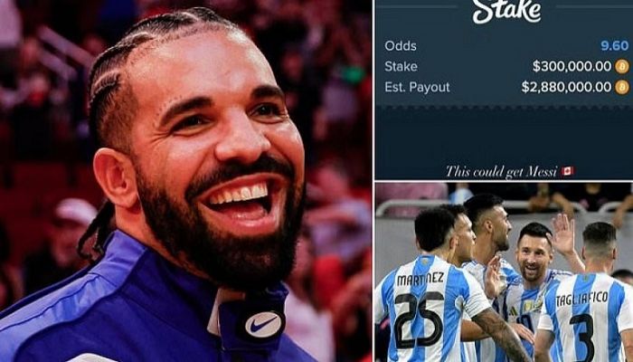 Drake loses $300,000 on bet against Argentina