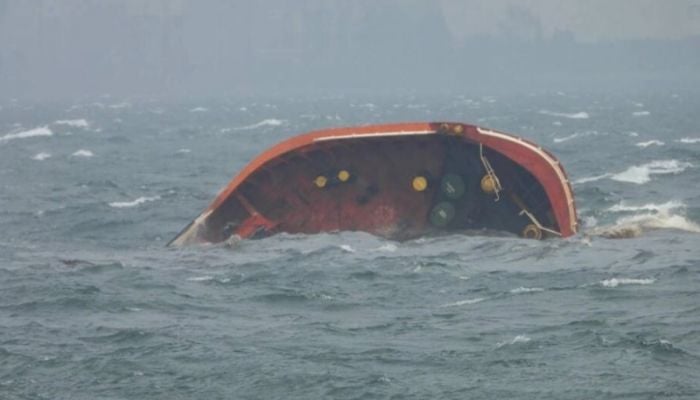 Philippine tanker carrying 1.4 mln litres of oil capsizes off Manila