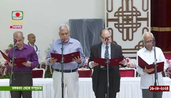 Interim government: 4 new advisers take oath