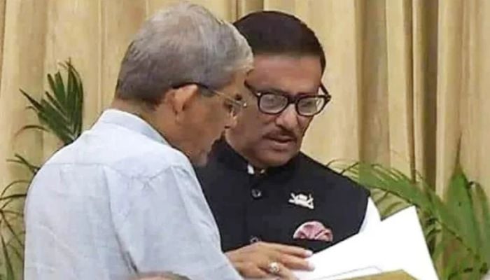 Mirza Fakhrul invites Obaidul Quader to his home