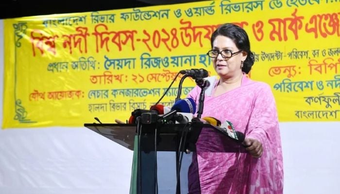 Rizwana for enforcing laws strictly to protect rivers: Rizwana