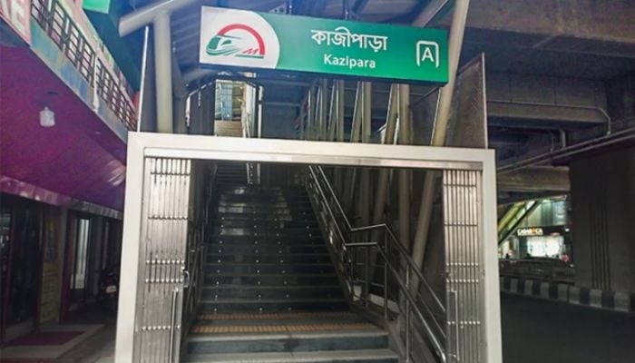 Operation of Kazipara Metro rail station resumes Friday