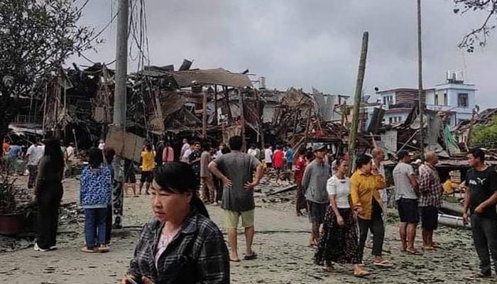 Myanmar armed group says 11 civilians killed in junta air strikes