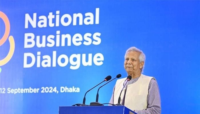 Prof Yunus urges businessmen to help build new Bangladesh