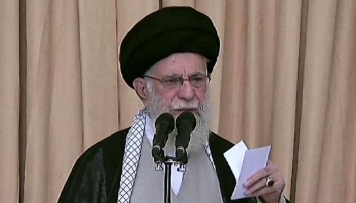 Khamenei defends strikes on Israel in rare public speech
