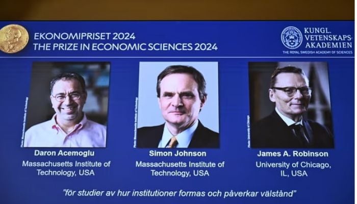 Trio of professors win Nobel economics prize for work on post-colonial wealth