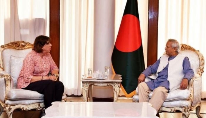 Outgoing Dutch envoy calls on Dr Yunus