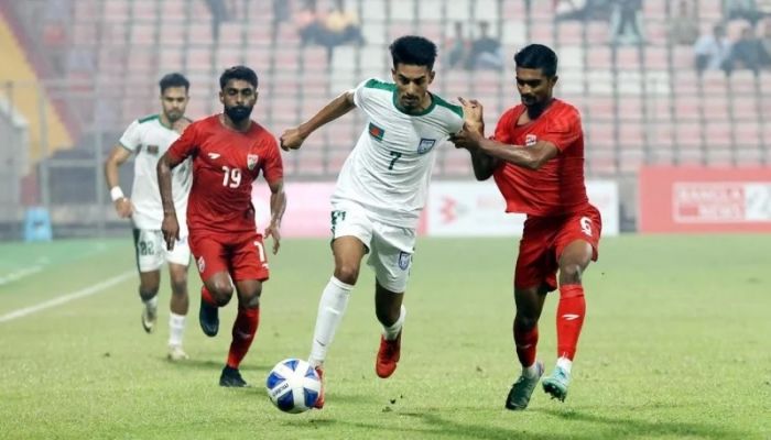 Bangladesh defeats the Maldives in an exciting 2-1 comeback