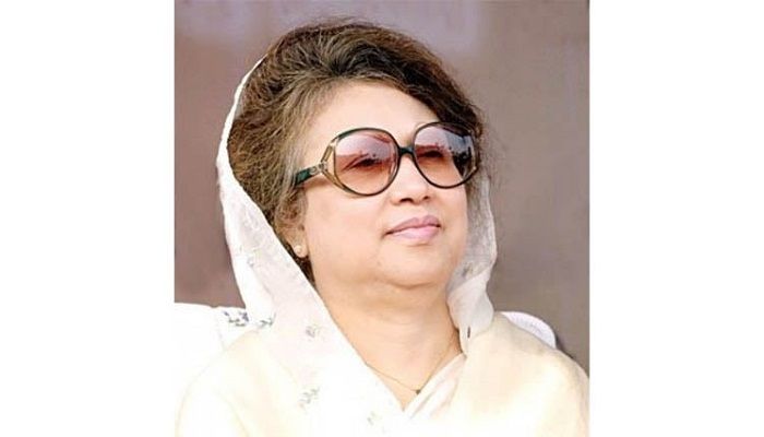 Khaleda Zia gives fingerprints for US visa