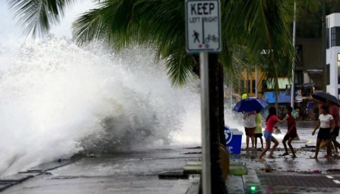 Super Typhoon Man-yi fells trees, power lines in the Philippines