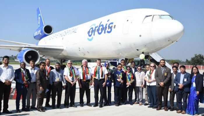 Orbis Flying Eye Hospital arrives in Chattogram
