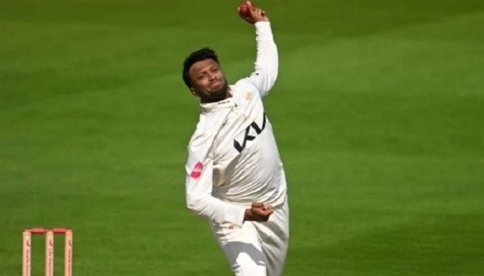 Shakib reported for a suspect action during Surrey Championship