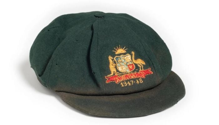 Cricket legend Bradman's 'baggy green' cap could fetch $260,000