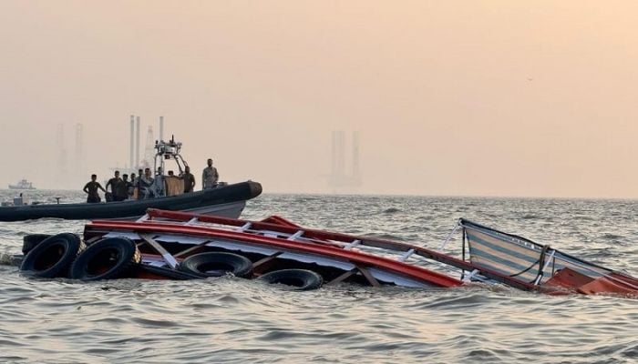 13 killed as navy speedboat collides with ferry near Mumbai