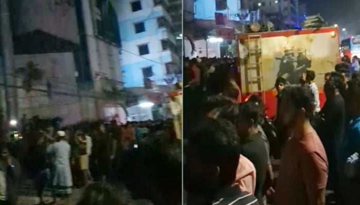 Fire at Badda Suvastu Shopping Complex under control