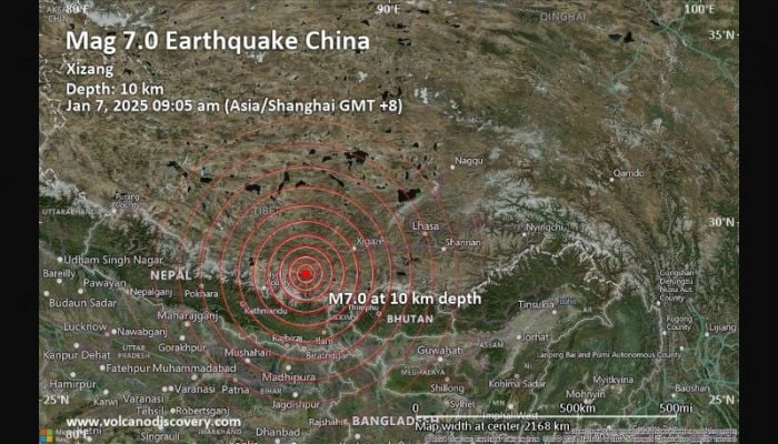 Strong earthquake hits Tibet, tremors felt in Bangladesh