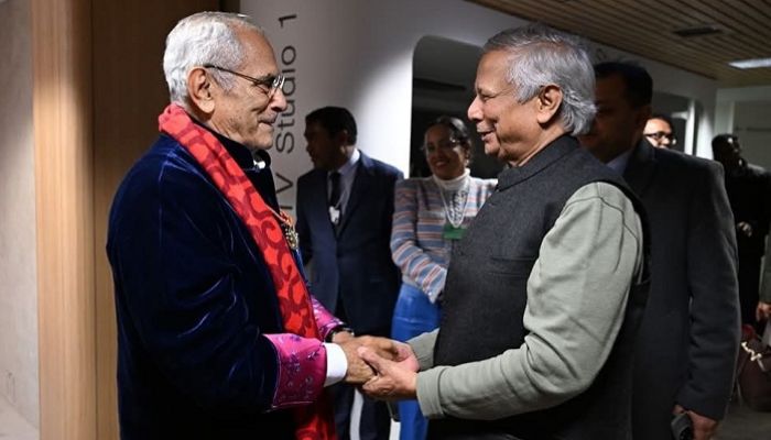 Prof Yunus meets Ramos-Horta on sidelines of WEF