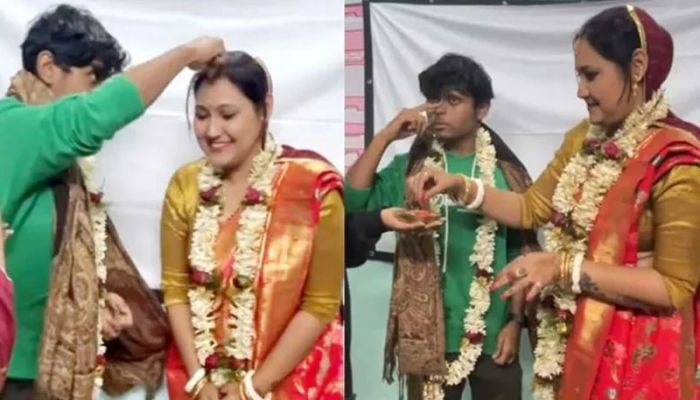 Viral video shows Indian teacher 'marrying' student in class