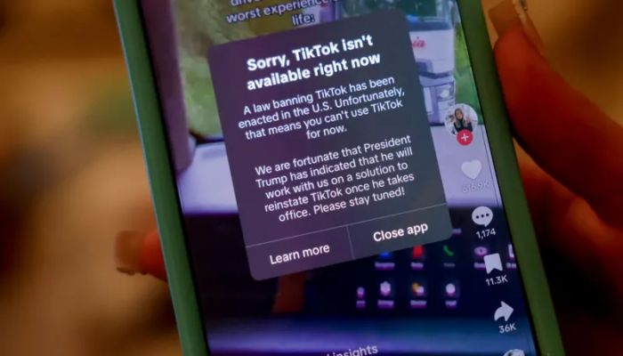 TikTok goes offline in the US hours before ban