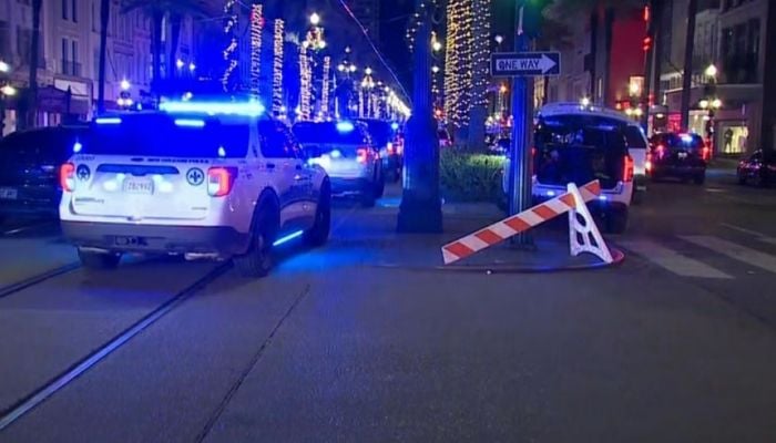Ten dead after vehicle drives into large crowd in New Orleans
