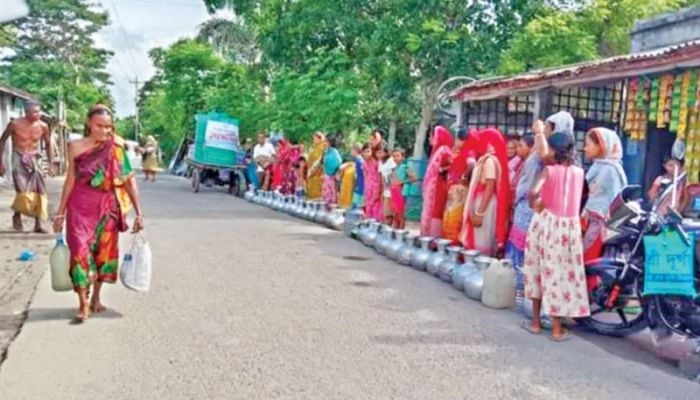 Scarcity of drinking water jeopardises child health