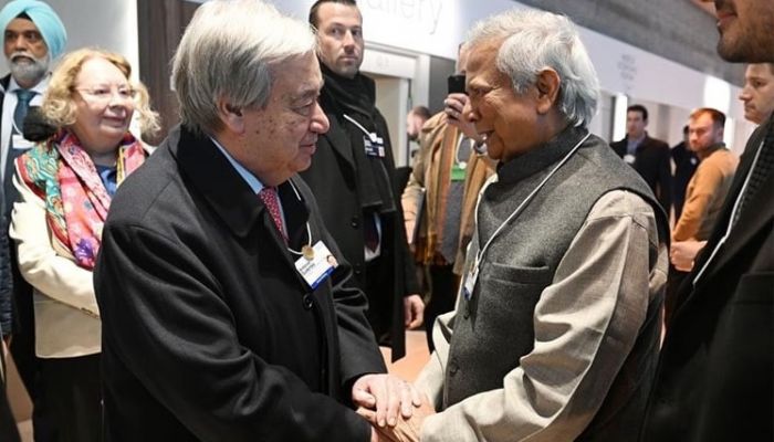 Chief Adviser meets UN Secretary General in Davos