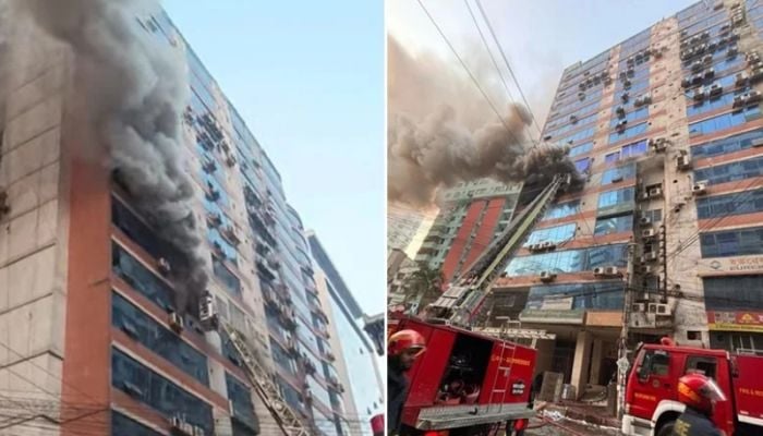 Fire breaks out in Nayapaltan's Zaman Tower, under control after 2hrs