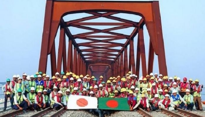 First passenger train runs on Jamuna Railway Bridge