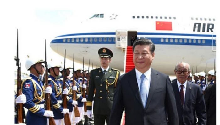 China's Xi arrives in Cambodia for state visit