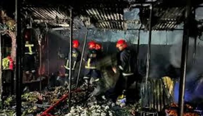 Fire at Shahbagh flower market under control