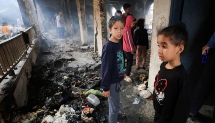 Child among at least 10 killed in Israeli attack on school shelter in Gaza