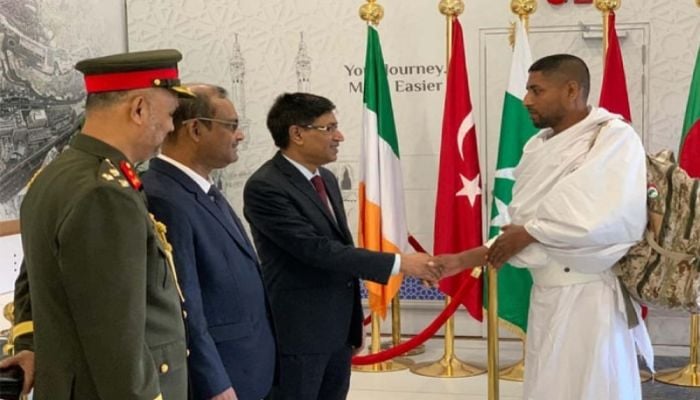 First Hajj flight arrives in Jeddah with 414 pilgrims