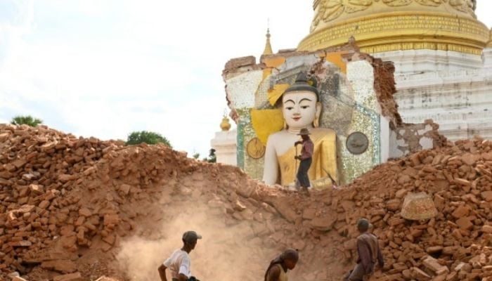 Myanmar marks new year festival mourning quake losses