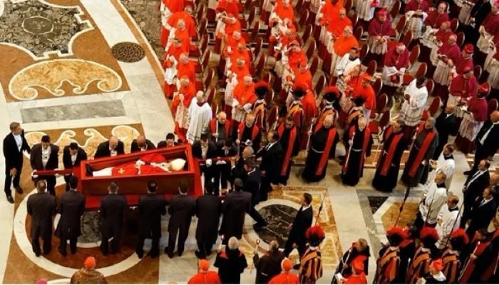 Huge crowds at Vatican ahead of Pope's funeral
