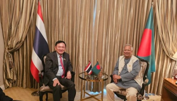 Former Thai Premier Thaksin calls on Bangladesh Chief Adviser