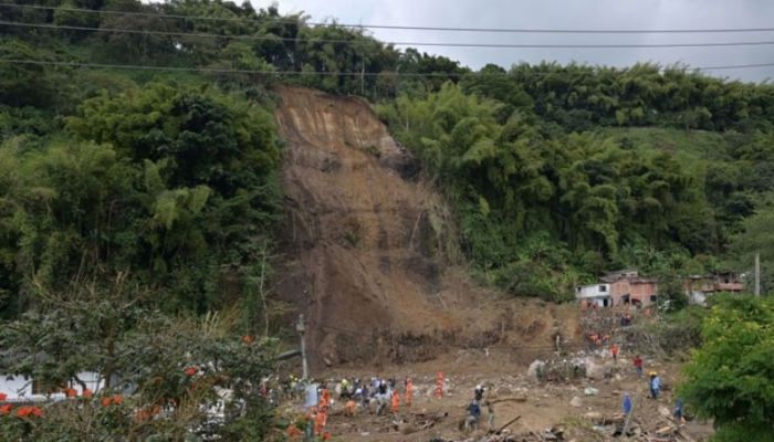 Five dead, two missing in Colombia landslide