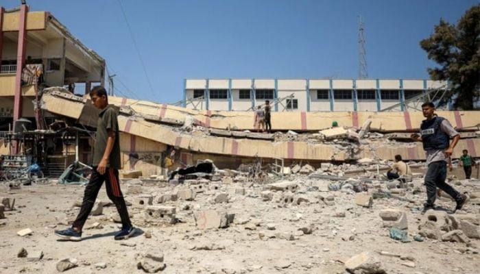 Gaza's civil defence agency says 'at least 10' dead in Israeli strike