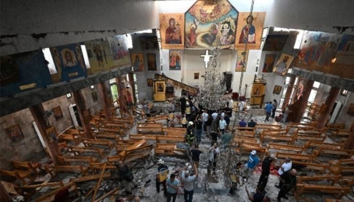 More than 20 killed in suicide attack on Damascus church