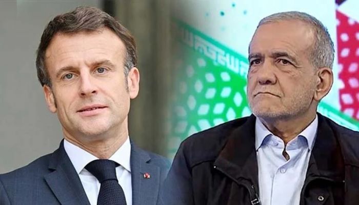 Macron says Iranian president called him