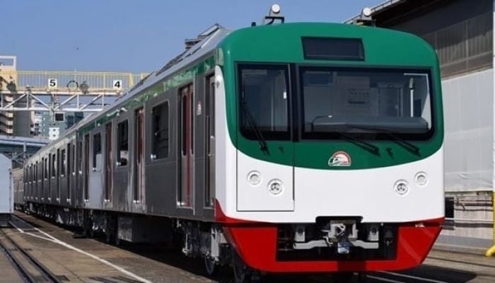 Metro train to carry injured persons of aircraft crash
